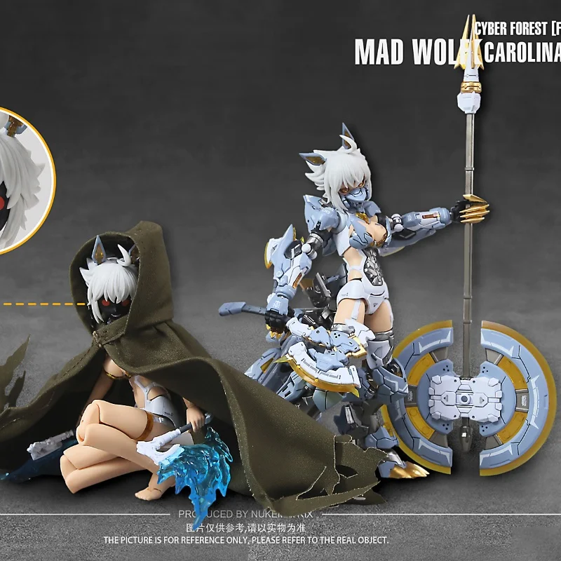 In Stock Nuke Matrix Cfo6 Mad Wiolf Gyber Forest[fantasy Girls] Anime Action Figures Mobile Suit Girl Mecha Assembly Model Toy