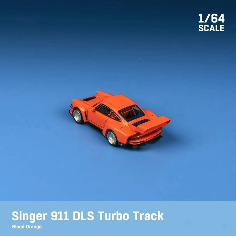 1:64 Scale Porsche 911 Singer DLS Turbo Road Modified Car Simulation Alloy Car Model Static Display Gift Collectible Souvenir