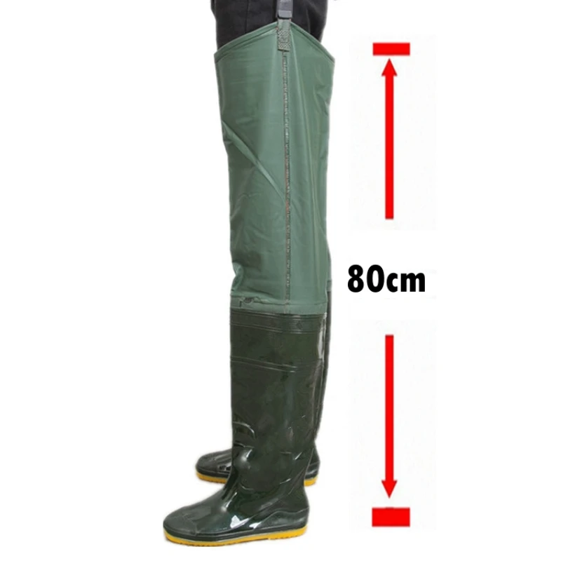 Waterproof Fishing Pants Fishing Rain Boots Men Women Outdoor Hunting Water Wading Pants 38-45 Size Foldable Rain Shoes Unisex