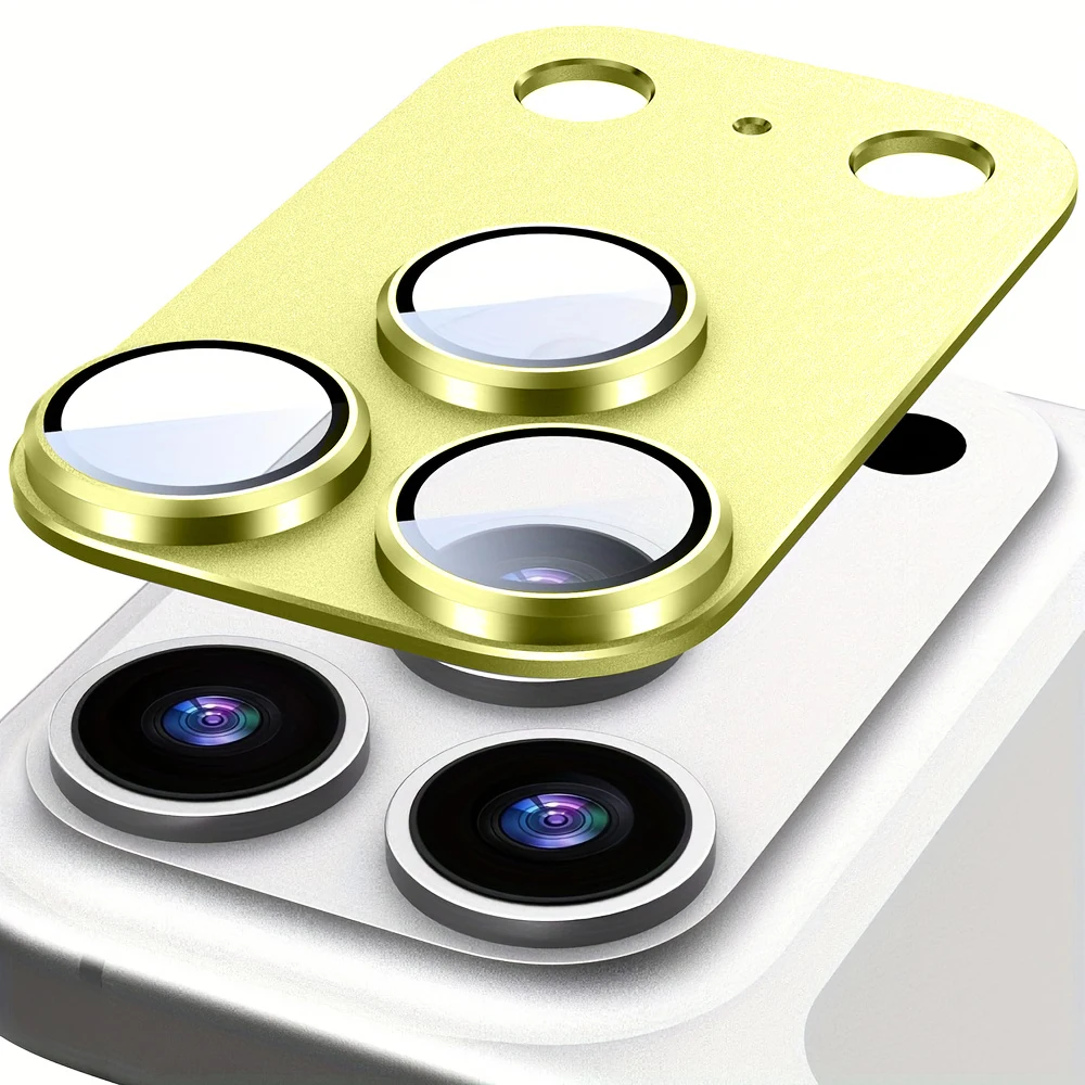 1 Stück Schutzfolie für iPhone 18 17 Pro Max/iPhone 17 Pro/17 Vollständige Abdeckung Ultra-Dünner Kameralinsen-Schutz Metallrahmen Neu
