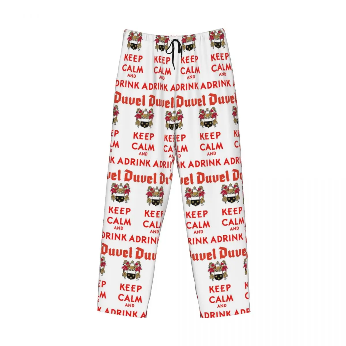 

Custom Custom Duvels Logo Pajama Pants Men Sleepwear Sleep Lounge Bottoms with Pockets