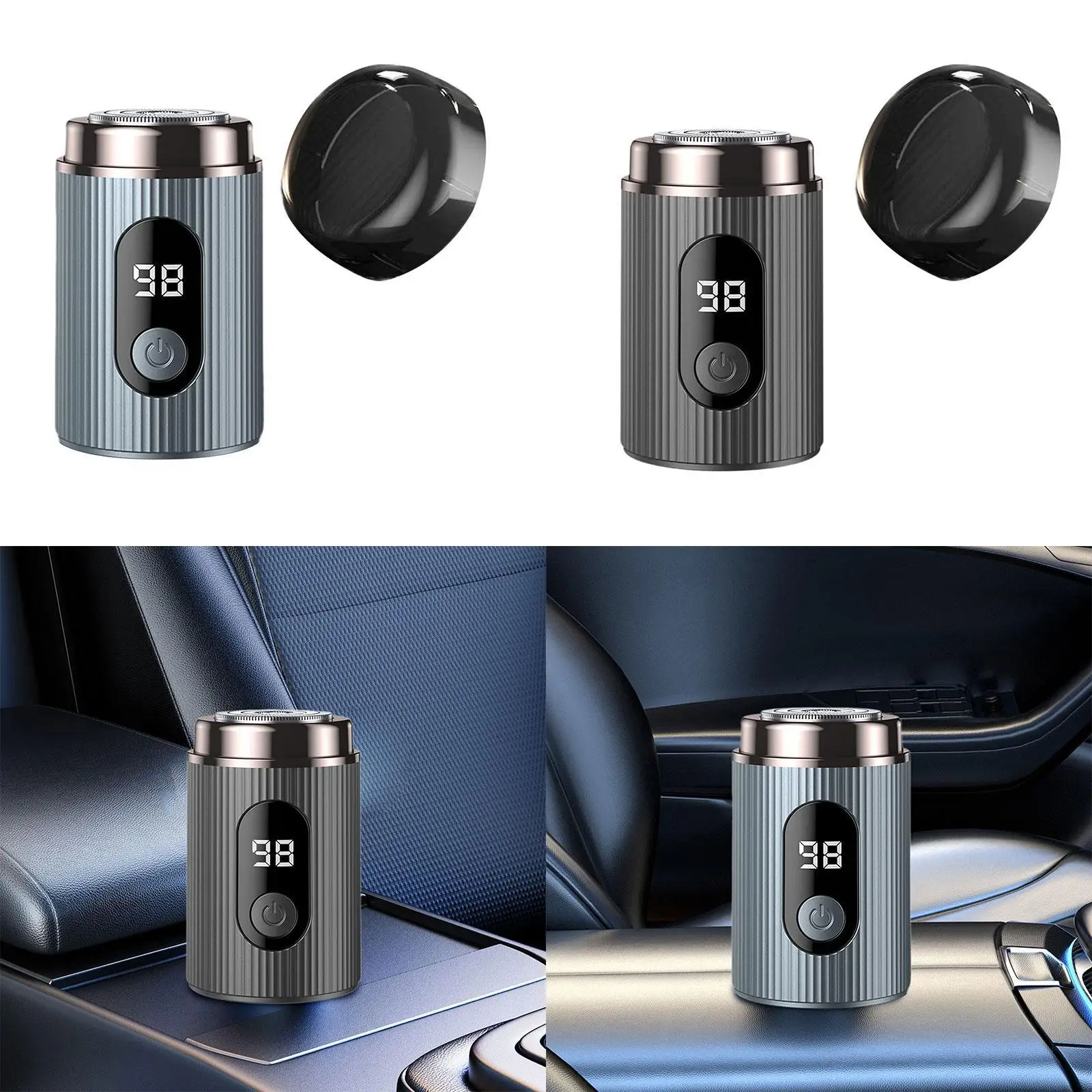 ماكينة تشذيب الوجه الكهربائية للرجال، ماكينة حلاقة صغيرة USB للعناية والسفر