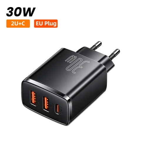 Baseus 30 Вт USB Type C зарядное устройство для быстрой зарядки iPhone и Android — фото товара