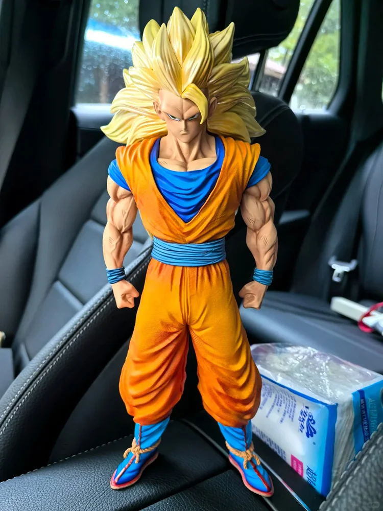 

In Stock 34cm Son Goku Jt Dragon Ball Anime Figure Ssj3 Goku Figurine Super Saiyan 3 Goku Figures Pvc Statue Model Kids Gift Toy