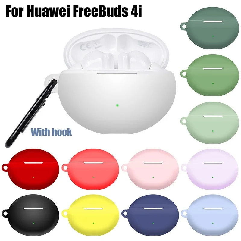 Earphone Protector Cover for Huawei FreeBuds 4i Headset Silicone Protective Shell Anti-lost Earbuds Cases for FreeBuds4i