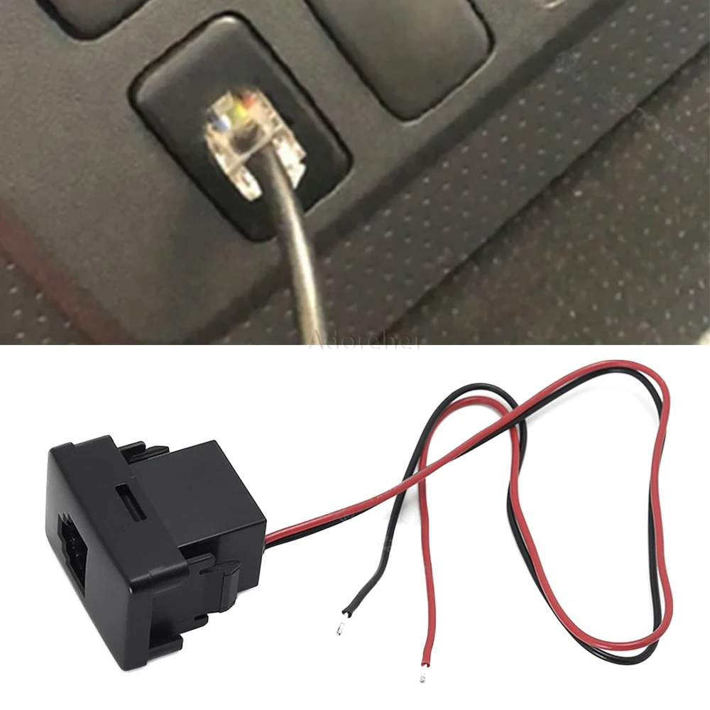 

Car Radio Microphone Adapter Socket Hand Microphone Switch Hole Socket 8 Cores for Toyota Prado 10-19