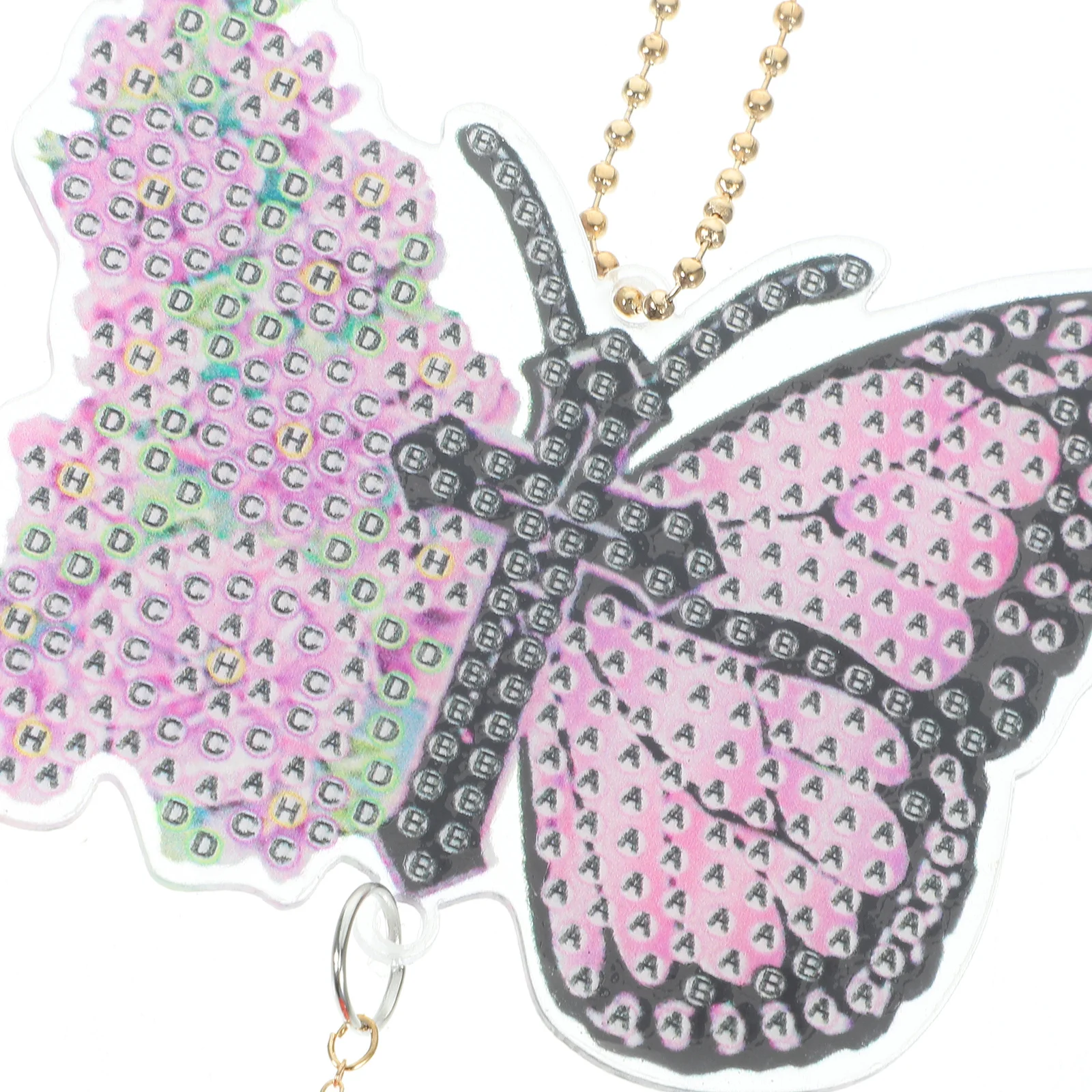 

1Set DIY Diamond Art Butterfly Pendant Kit Rhinestone Wind Chime Decoration for Window Living Room Hanging Butterflies