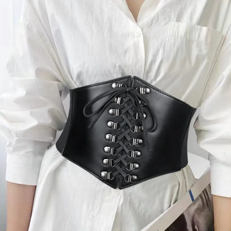 

Punk Style Elastic Waist Slimming Belt COSPLAY Dress Decoration Belt Waist Seal