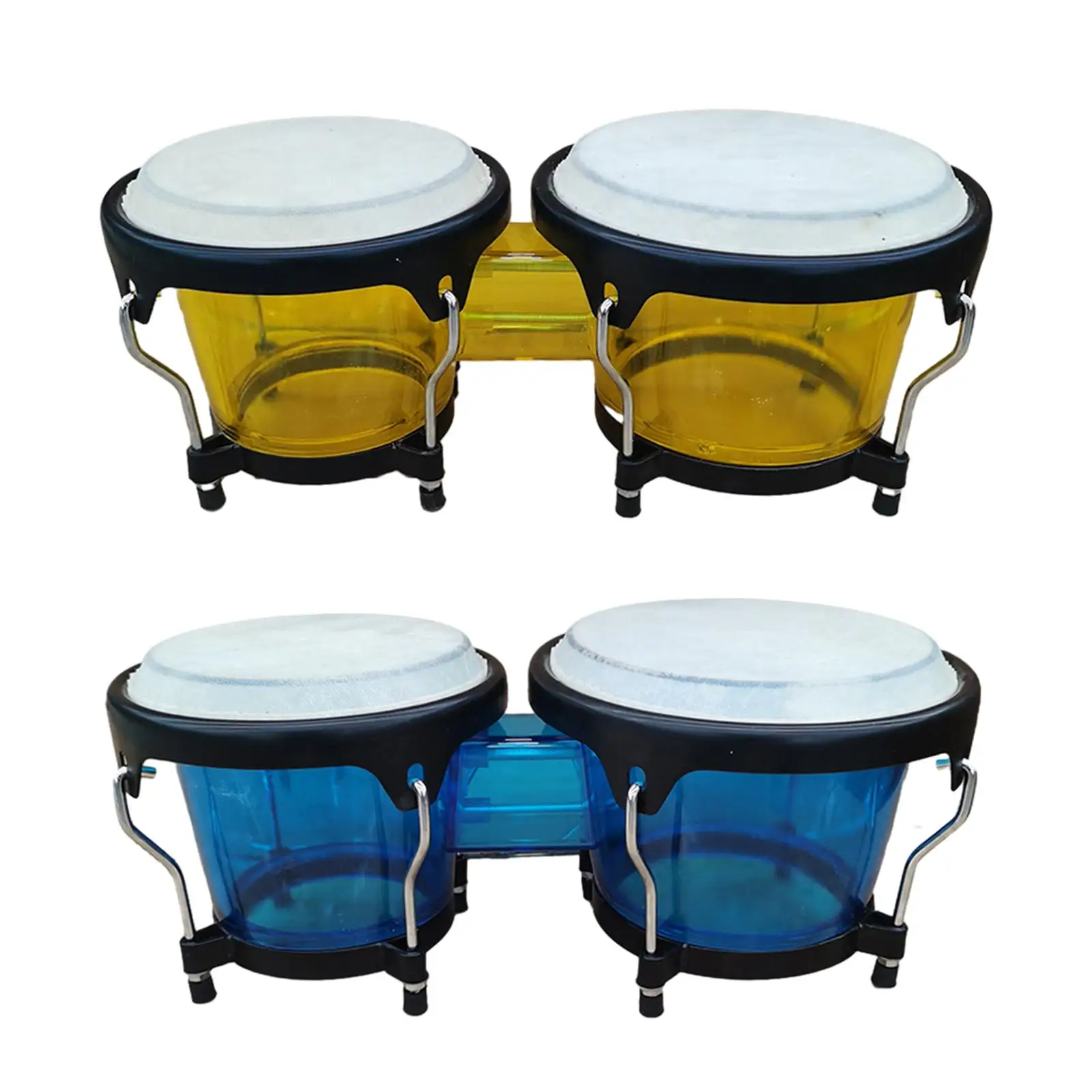 Percussion Bongos Drum Set Educational African Hand Drum 6 inch and 7 inch for Birthday Gifts Children Beginners Adults Kids