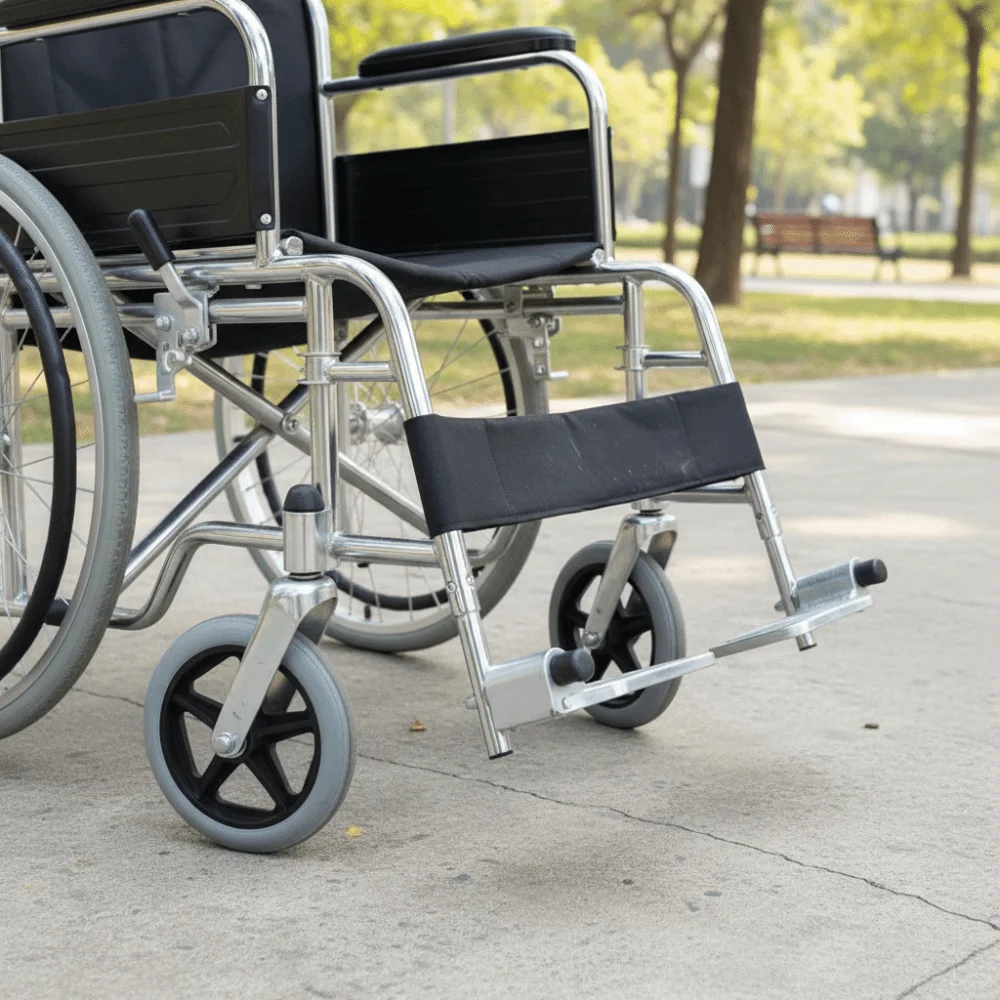 

8 Inch Wheels Wheelchair Front Castor Heavy Duty Durable Rubber Solid Tire Wheel Anti Slip Smooth Flexible Shopping Cart Wheels