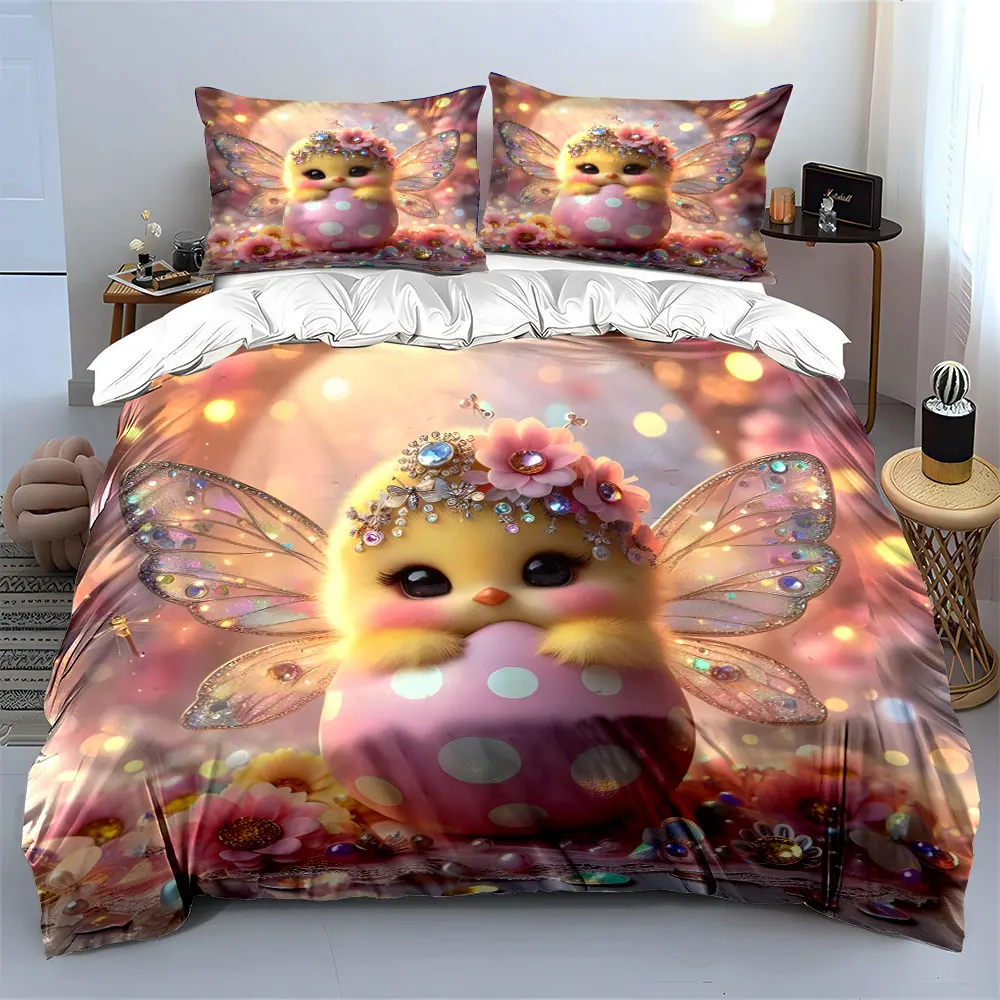 Fairy-Inspired Decorative Set Multiple sizes kid's and adults' bedroom Exquisite 3PC bedding set, gift