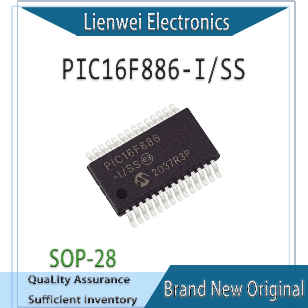 

100% New Original PIC16F886 PIC16F886-I/SS IC MCU Chipset SSOP-28