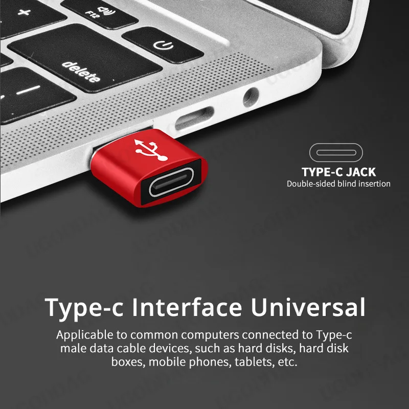 USB Type C Adapter USB3.0 Type A Male to USB 3.1 Type C Female Converter USB C Charging Data Transfer Adapter for iPhone 12 Pro