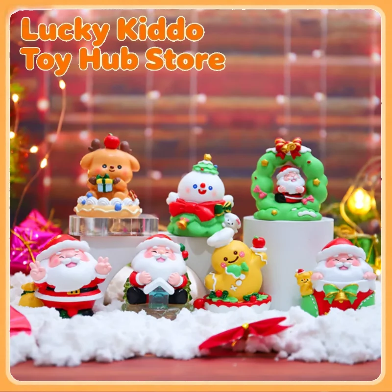 

Рождественская тематическая модная слепая коробка, набор игрушек, брелок с украшениями, сумка, подвесные коллекционные мини-фигурки, загадочная коробка, рождественские подарки