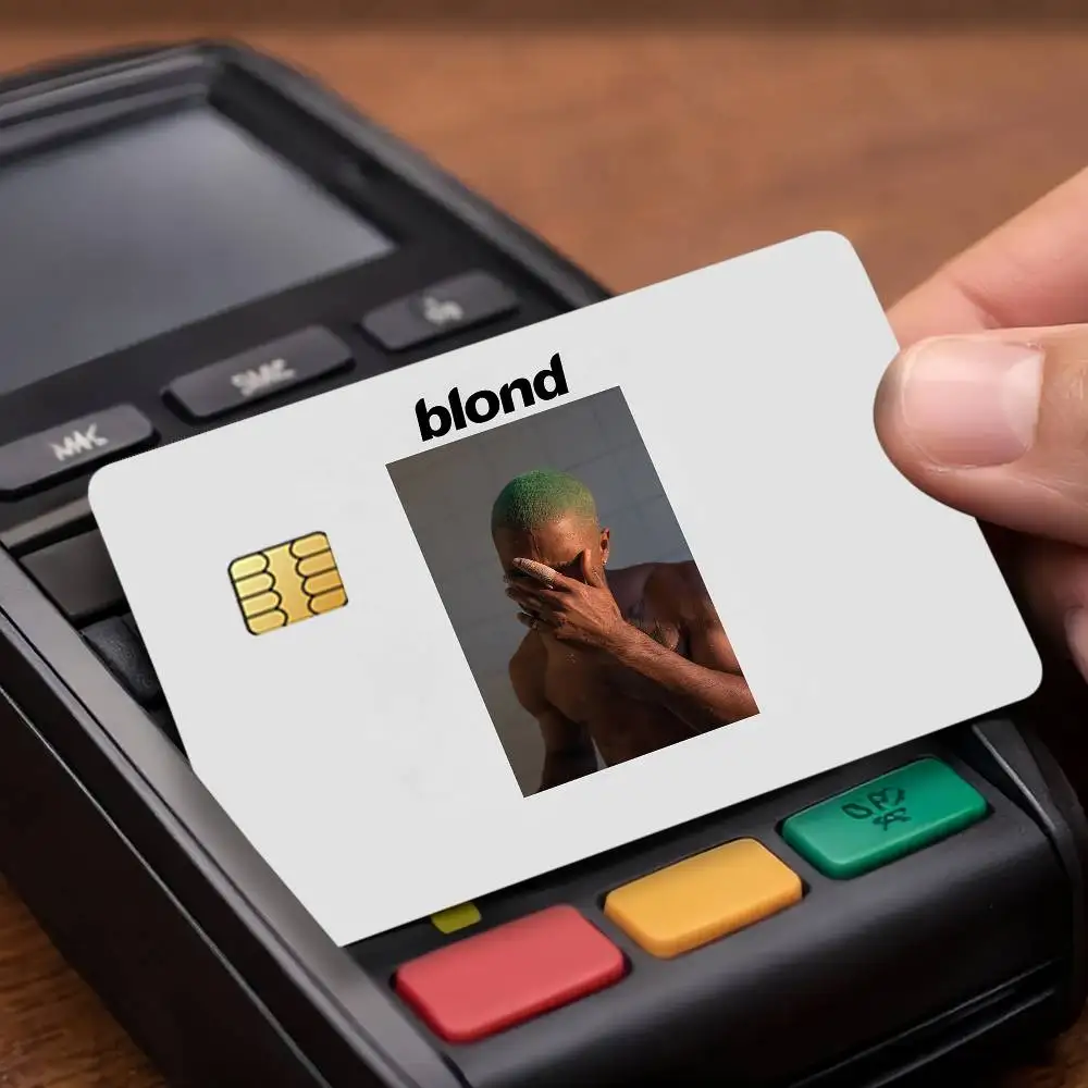 Singer F-Frank O-Ocean Credit Card Public Transportation Cards Protective Sticker Waterproof Card Face Decoration 4PCS