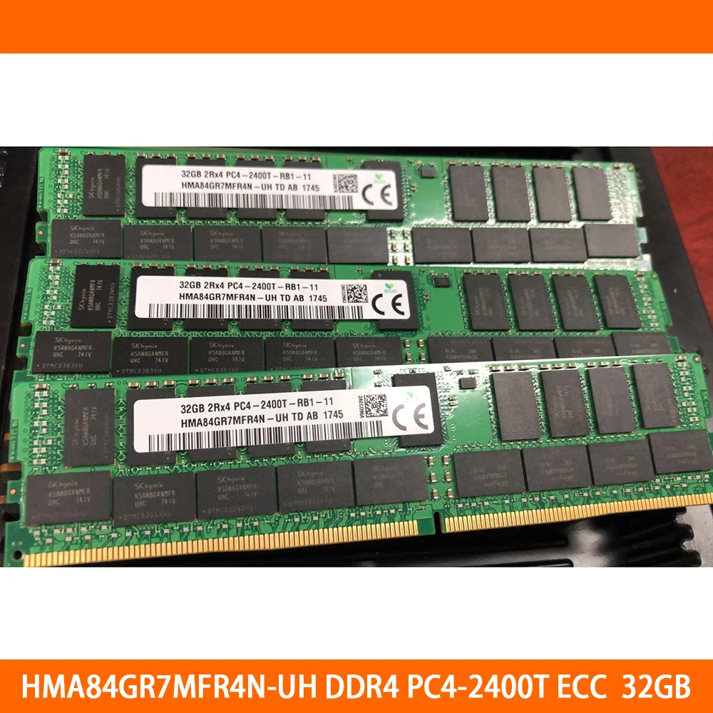 High Quality Fast Ship 1PCS RAM HMA84GR7MFR4N-UH 32GB 32G 2Rx4 DDR4 PC4-2400T ECC Server Memory