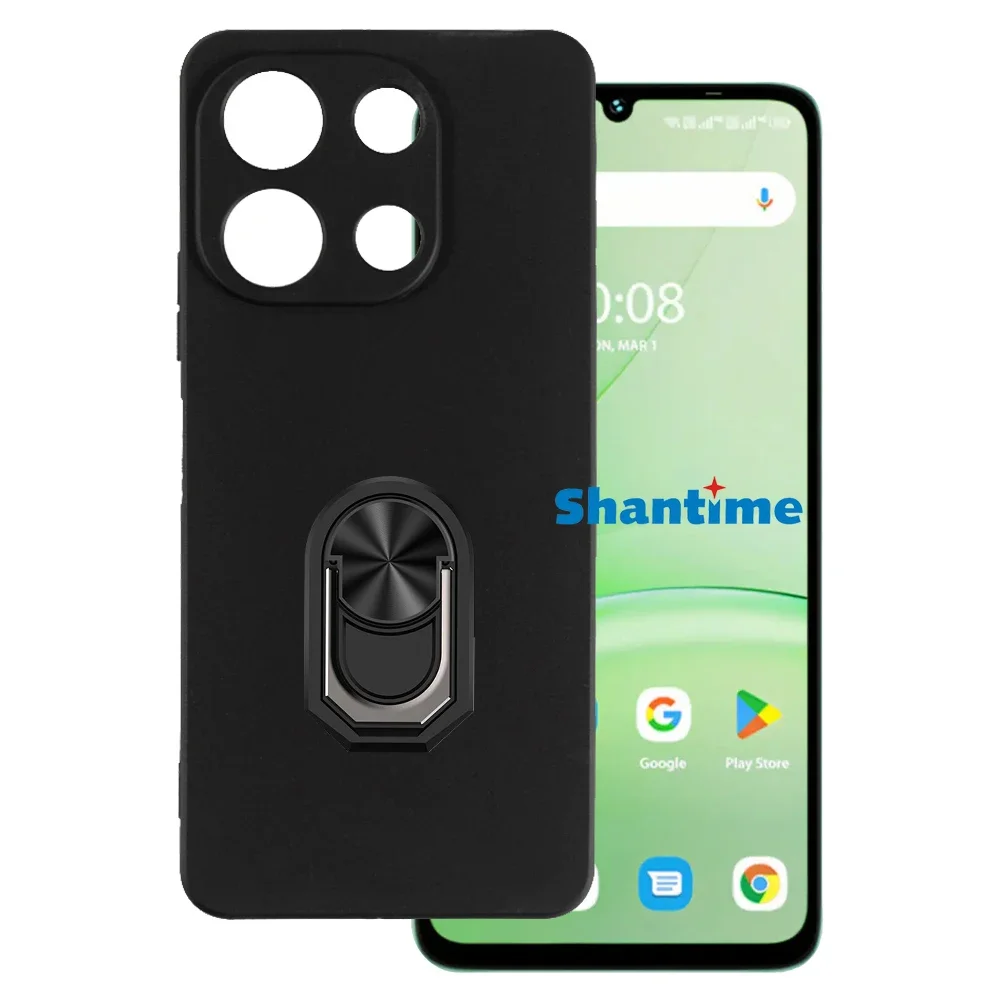 حامل حلقي مقاوم للصدمات لـ Umidigi G9A ، غطاء واقي من السيليكون الناعم من البولي يورثين الحراري ، حافظة فاخرة #1