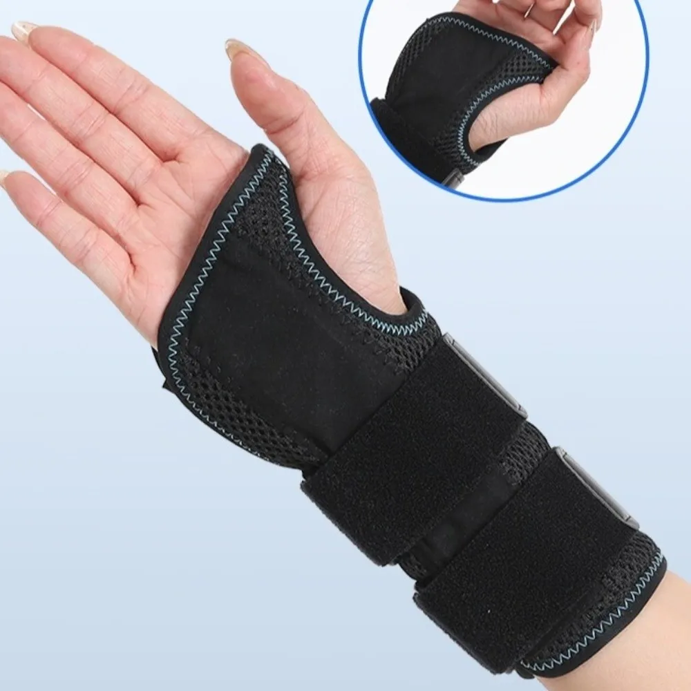 

Metal Splint Wrist Brace Compression Strap 3 Stays Wrist Support Pressure Winding Breathable Adjustable Splint Night Support