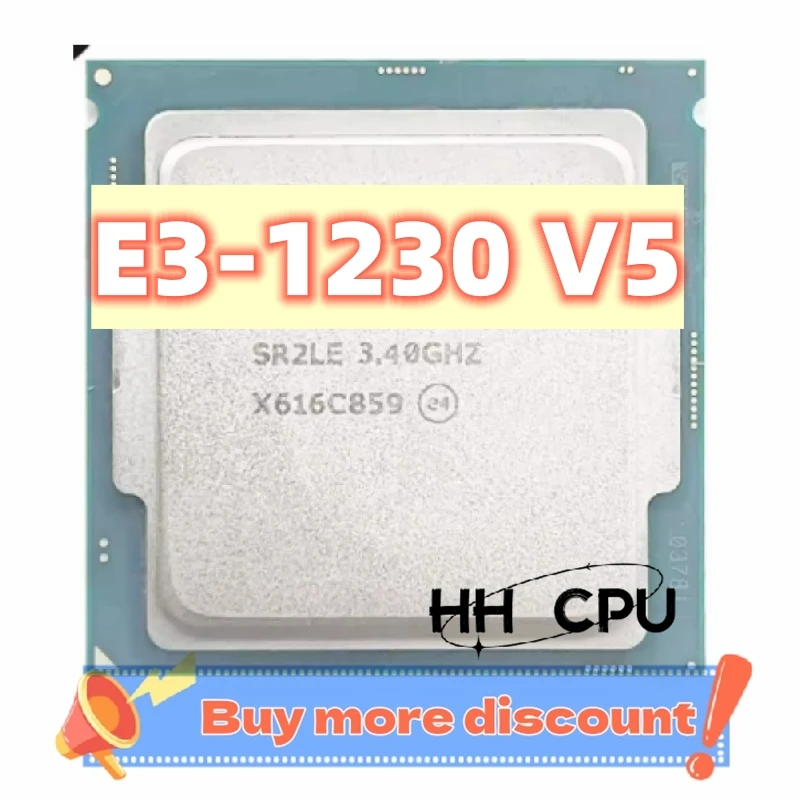 Xeon E3-1230 v5 E3 1230v5 E3 1230 v5 3.4GHz Quad-Core Eight-Thread CPU Processor 8M 80W LGA 1151