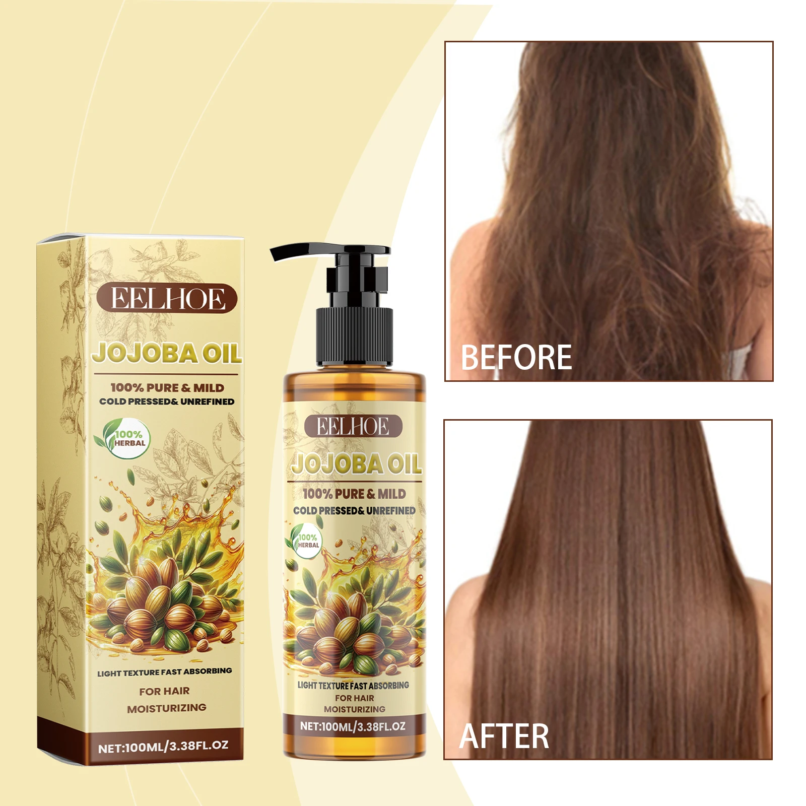 Natural Batana Oil For Healthy Hair Treatment Oil Enhances Hair For Men Women Enhances Anti Hair Break Hair Conditioner