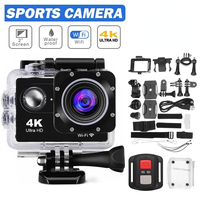 4K 30FPS Action Ultra HD Camera Underwater Helmet Waterproof Screen WiFi Remote Control Sports go Video pro Outdoor Recorder