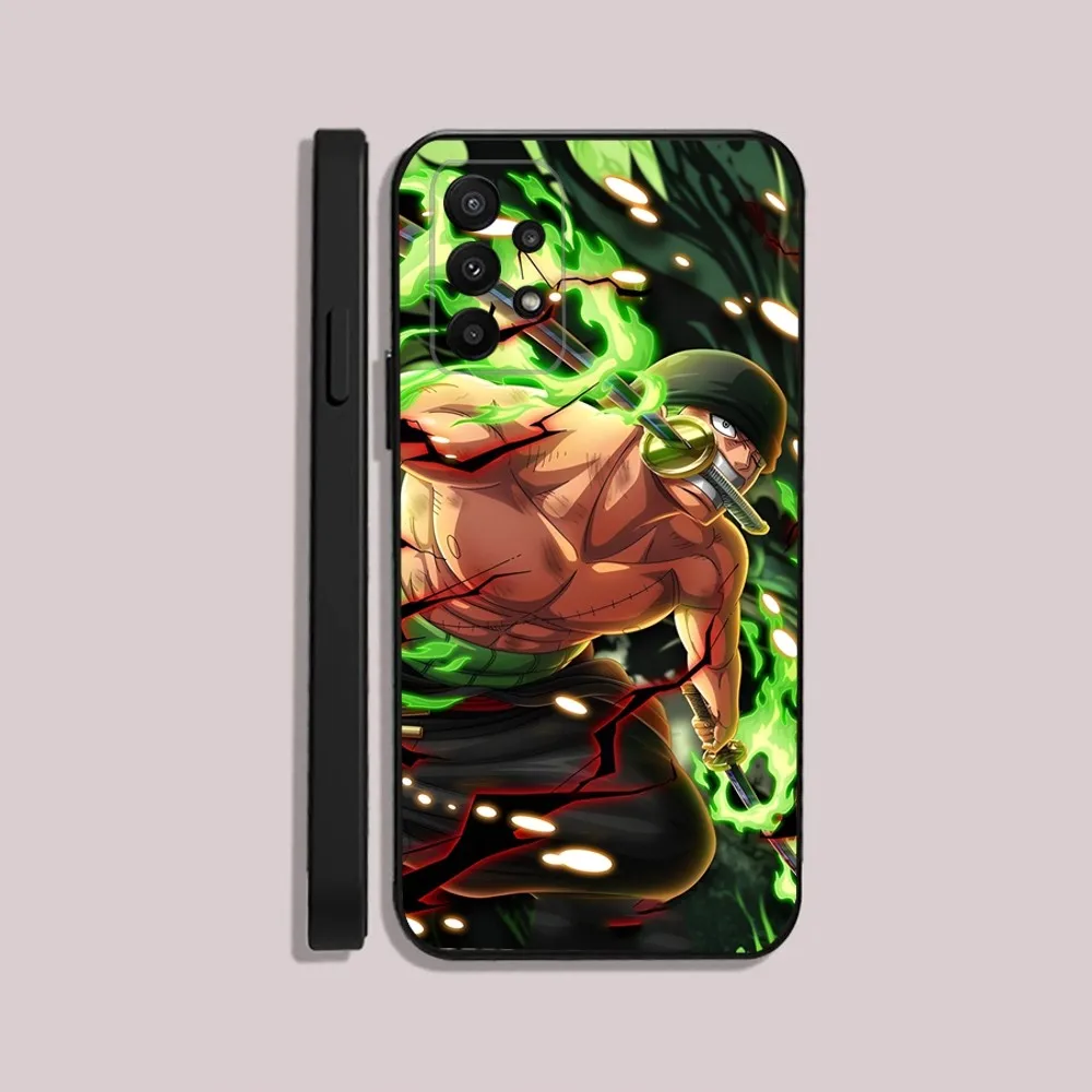 Z-ZoroS O-One P-PieceS R-RoronoaS Phone Case For Samsung S24,23,22,30,21,10,9,Ultra,Plus,Lite,FE,5G Black Soft Case