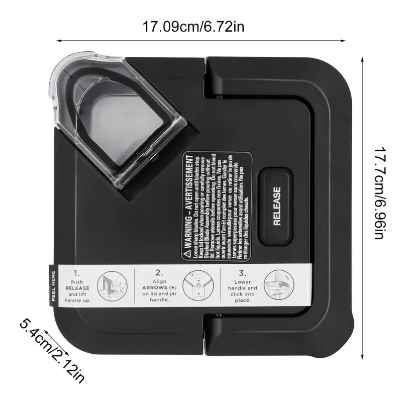 Запирающаяся крышка Запирающаяся крышка Крышка чашки блендера с текстурой из АБС-пластика Аксессуары для кувшина