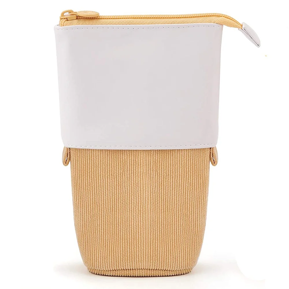 حقيبة أقلام رصاص قائمة أنجو للفتيات والنساء ، حقيبة أدوات مكتبية ، حقيبة قلم تلسكوبية ، منظم مكاتب المدارس والكليات ، الكبار ، الزنجبيل