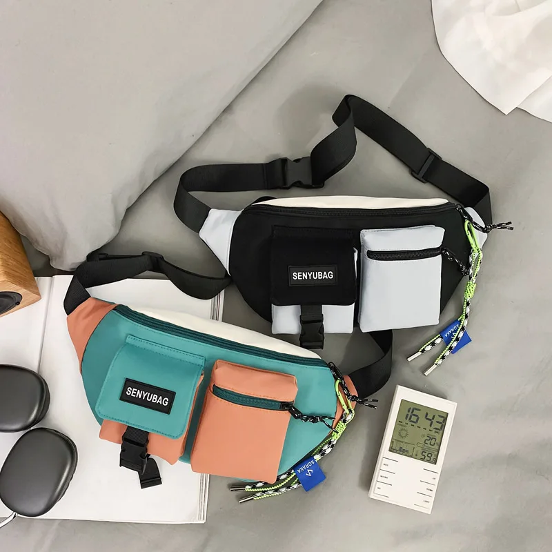Hohe Qualität Nylon Getäfelten Taille Packs Neue Marke Unisex Brust Pack Casual Outdoor Reise Umhängetasche Männer Wasit Gürtel Taschen – Detail 10