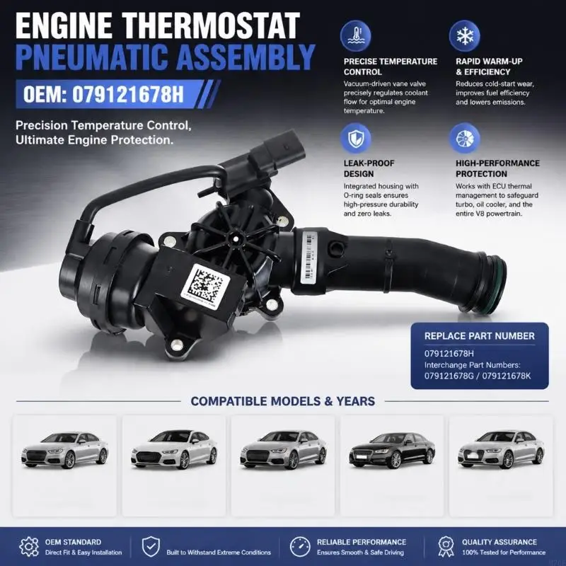 M76E Integrierte Motorkühlungssteuerventile, Kühlmittelthermostatgehäuse für 4.0T – Detail 10