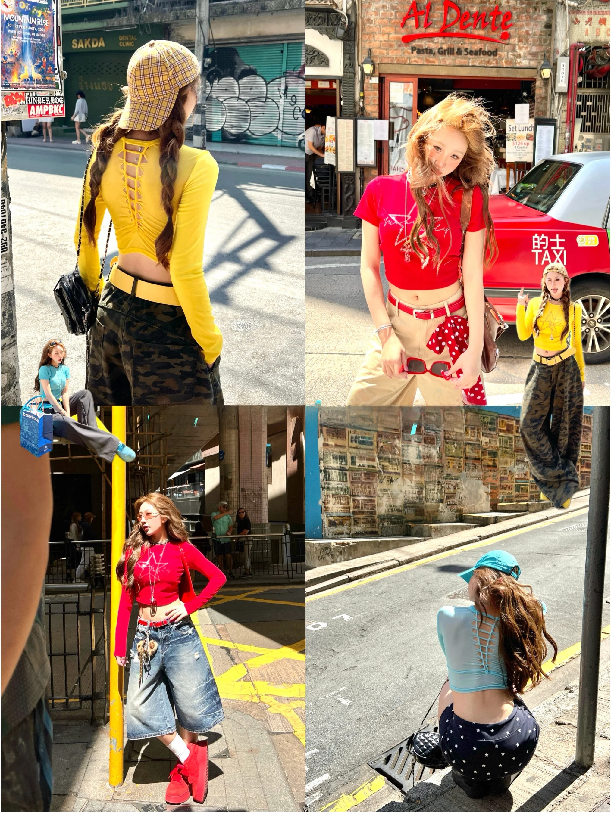 

NICKIDAILY Spicy Hot " Original Rhinestone Star Short Sexy Backless Long Sleeve T-Shirt Women's Fashion Summer Cotton Blend Top