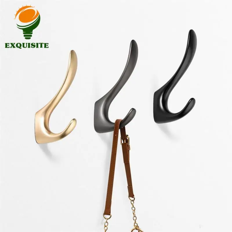 Wall Hook Non-fading Zinc Alloy Clothes Hook Strong Bearing Capacity Bathroom Hardware Accessories Hanger Clothes Hook Smooth