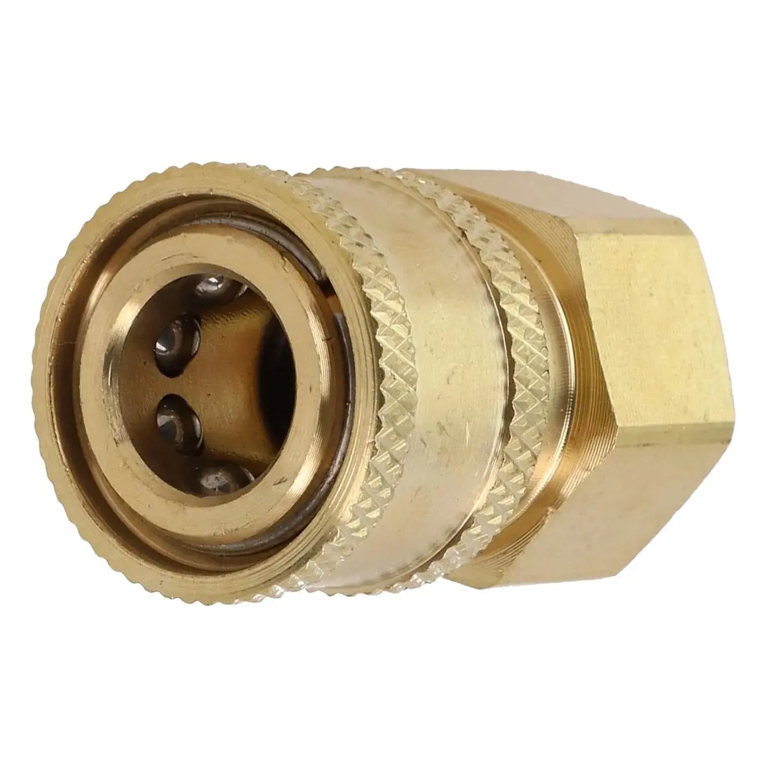 1/2Inch Quick Release Connector Coupler Fitting Adapter For High Pressure Washer & Hose Gold Brass