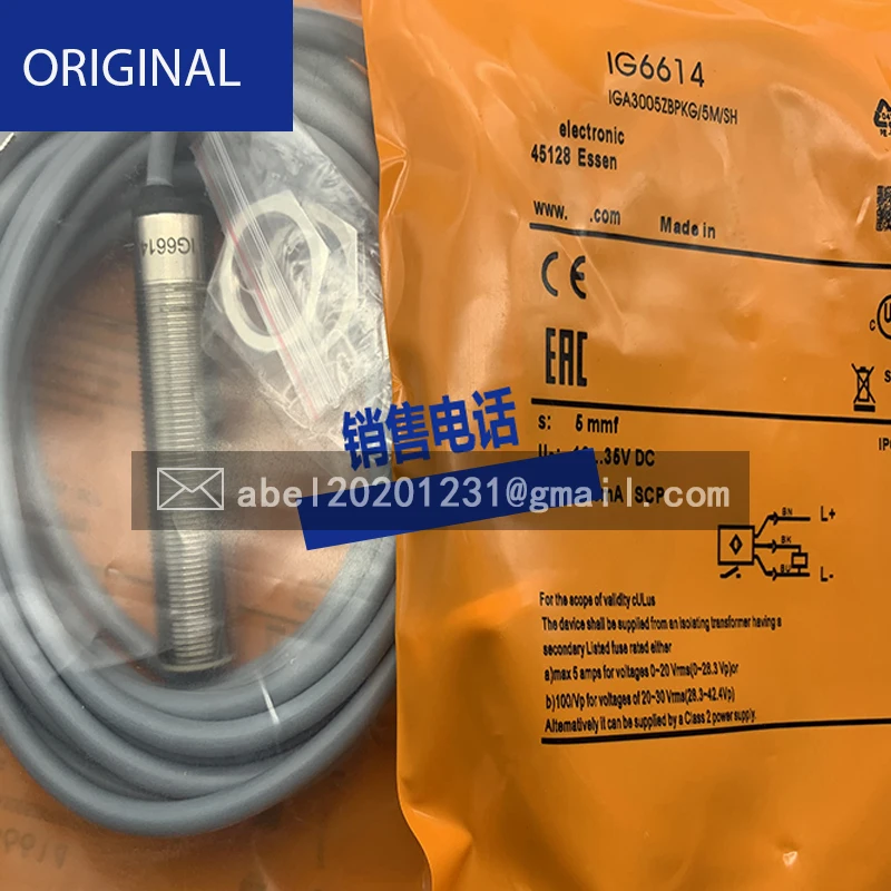 

BRAND NEW ORIGINAL SENSOR IG6614 NJ40-U1-A2-T FM12-T02N-C31P2 LTK-1180-303 NBN40-L2-A2-V1-M NJ40-U10-E2-Y