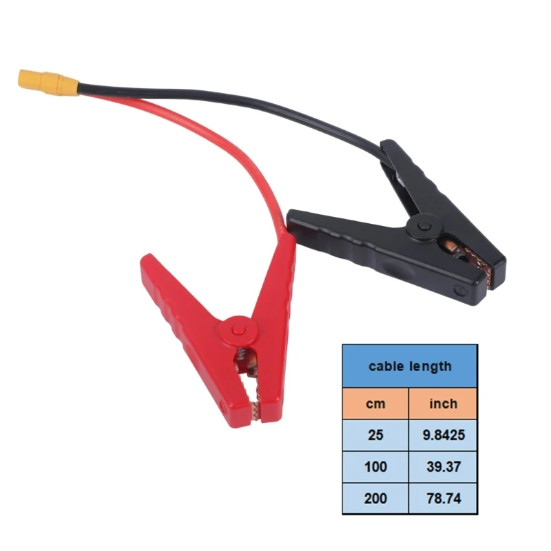Alligator Clip To XT90 Female Plug Connector Cable 10AWG 45A