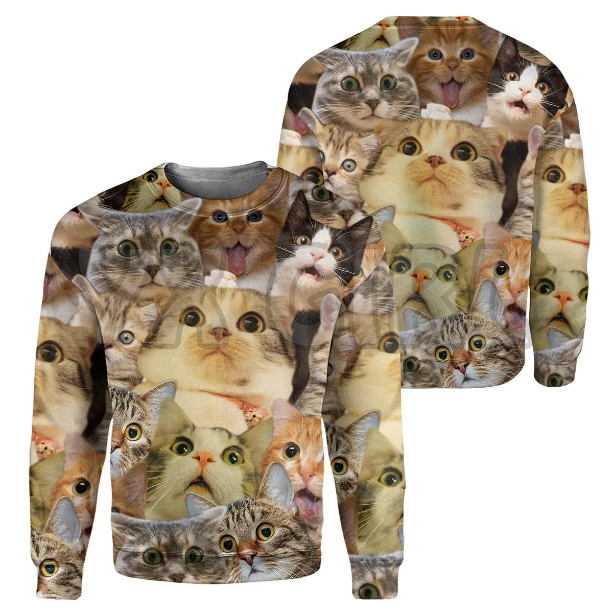 

Amazing Cat 3d Printed Sweatshirts Men For Women Pullovers Unisex Tops