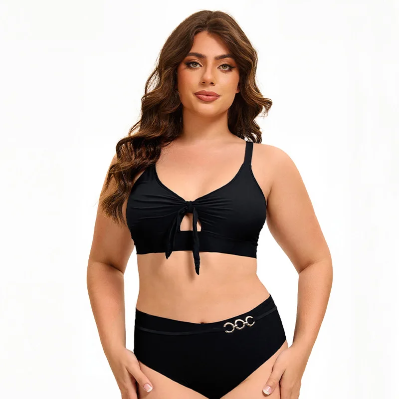 

2026 New Arrival Plus Size Backless Triangle Bikini Set | Hot-Selling Cross-Border Sexy Two-Piece Swimwear for Women