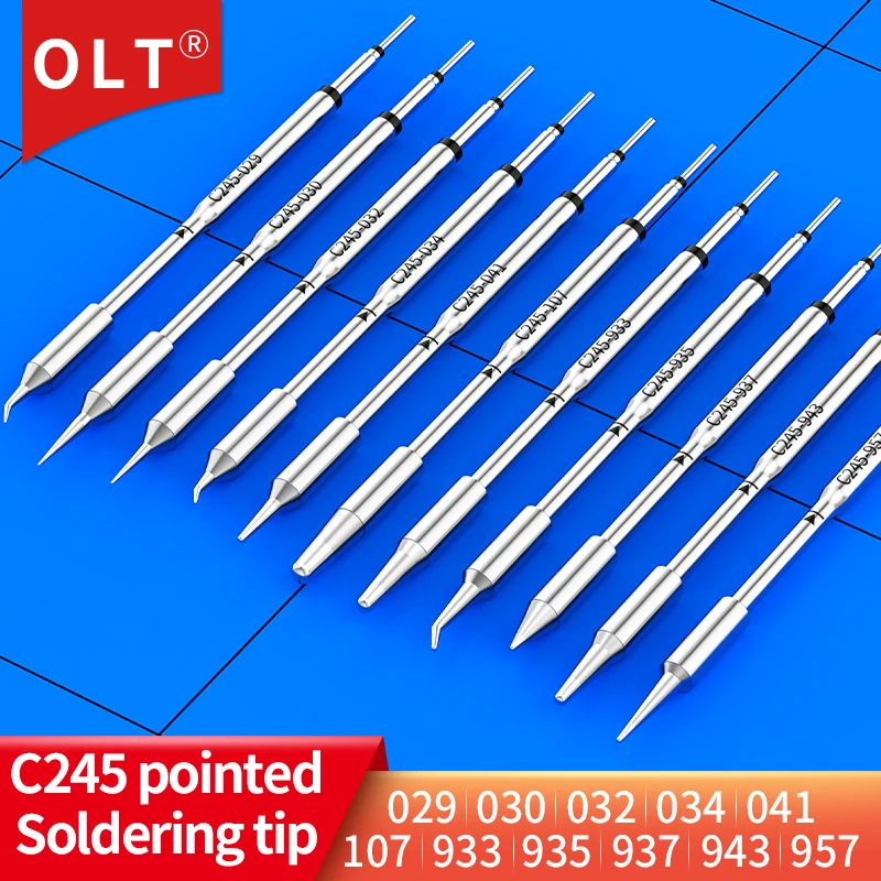 C245 Cone type soldering tip C245-029 C245-030 C245-032 C245-034 C245-041 C245-107 compatibility JBC T245 Welding Handles