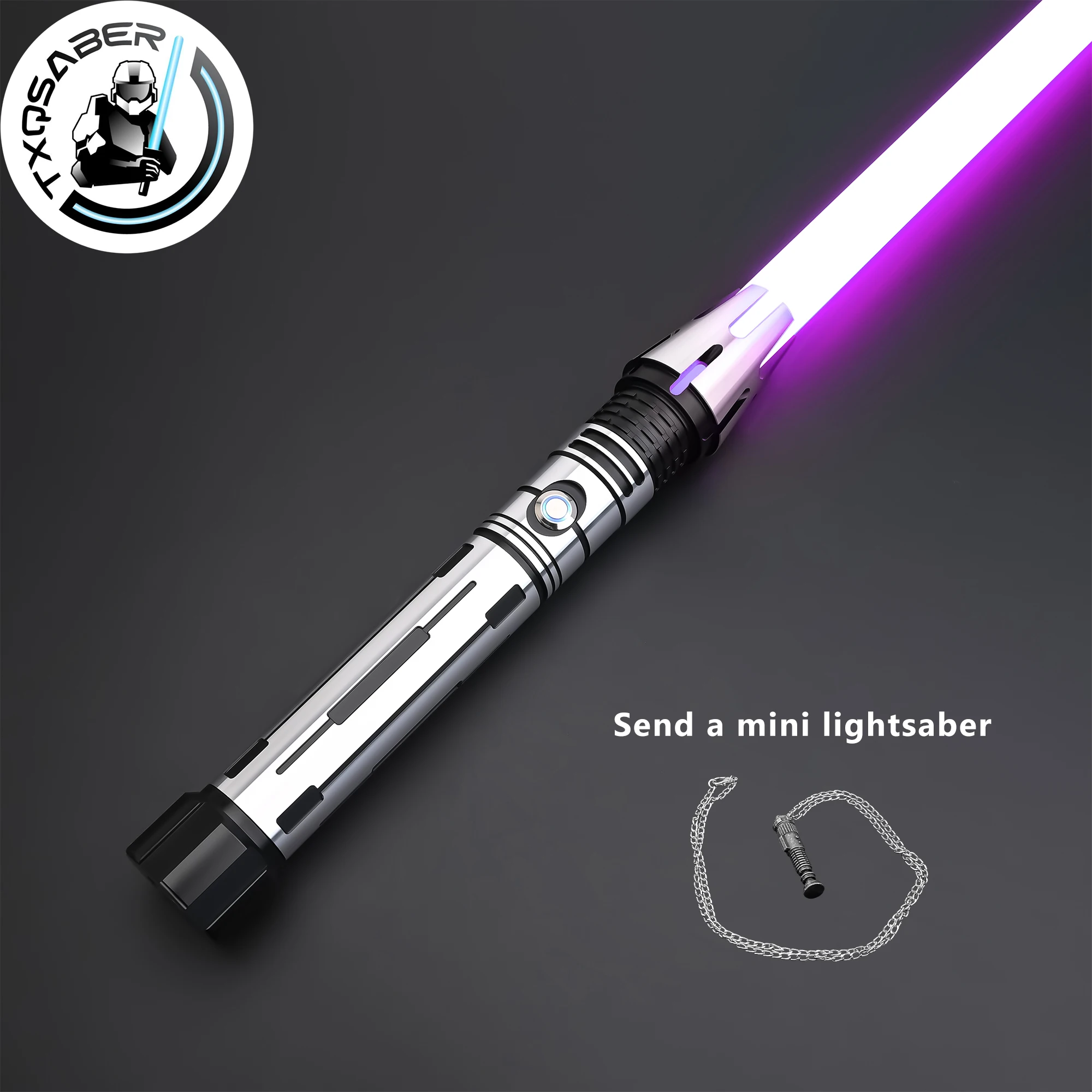 

TXQSABER Lightsaber SDRGB Pixel Metal Hilt E16 Heavy Dueling Lightsaber Smooth Swing Blaster Light Saber Toys for Adult Cosplay