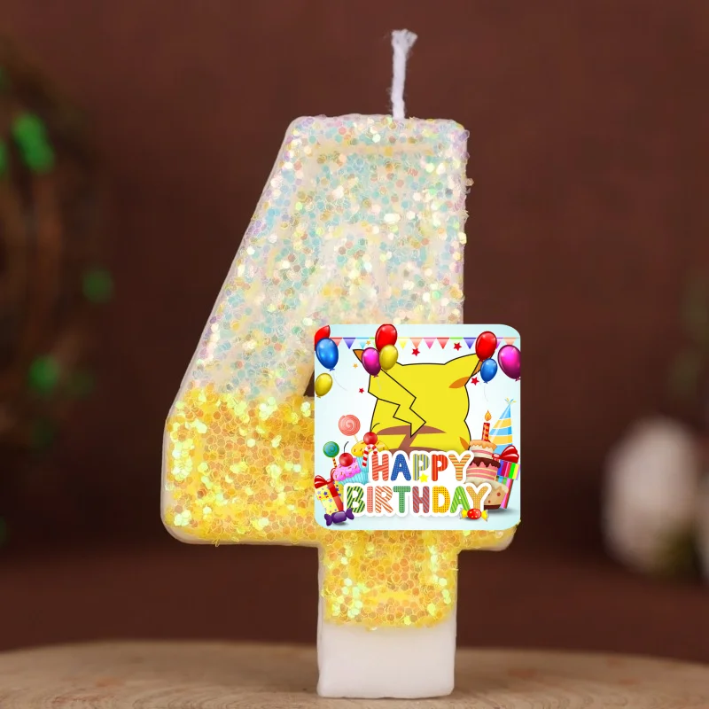 Zebra Candle Supplies - Pokemon Monster Pikachu Candles Themed Birthday