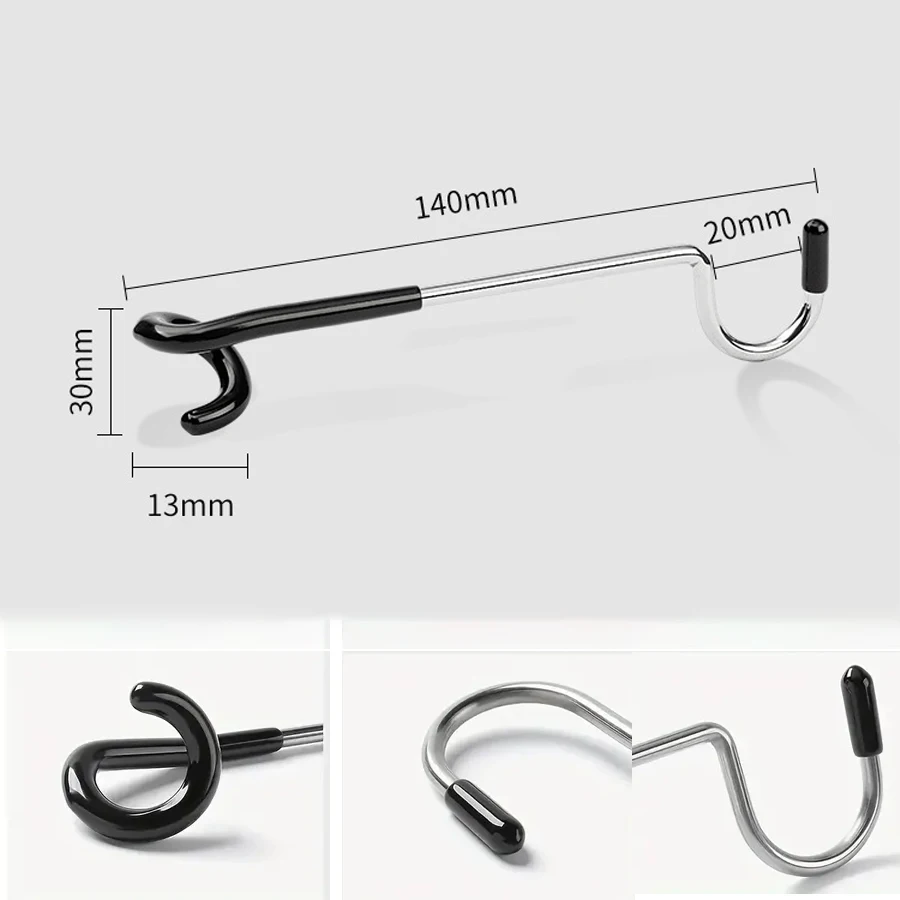 Stainless Steel Tent Lantern Hanger Portable Light Stand Holder Hooks Tent Pole Lamp Hanger for Outdoor Camping Travel Tools