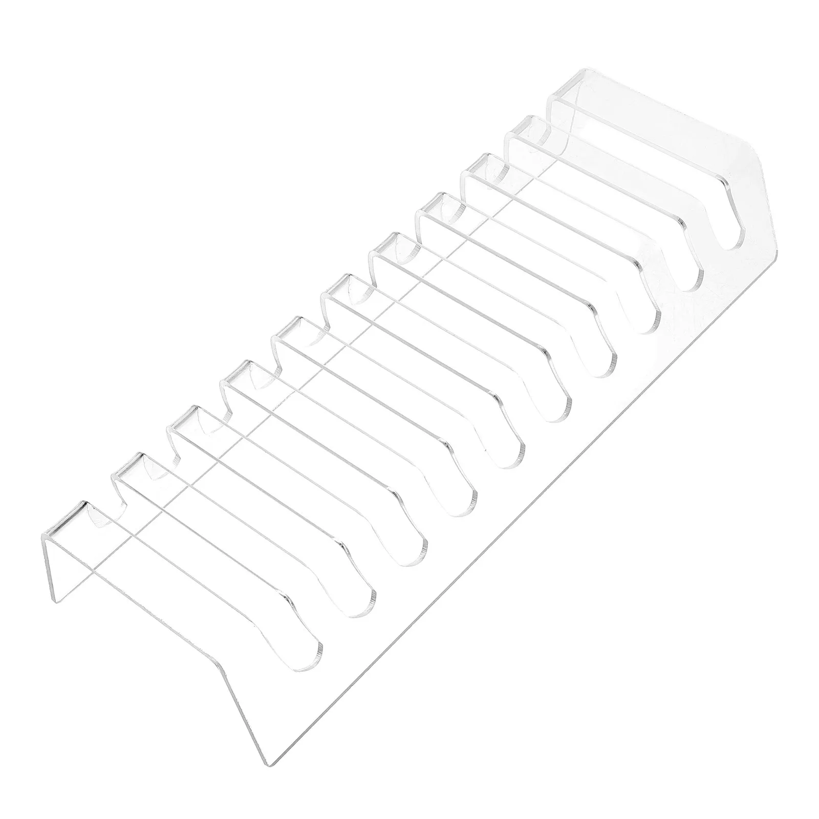Acrylic Phone Stand Holder for Multiple Devices Clear Desktop Organizer Tablet Charger Rack Display Prop Small Space Classroom