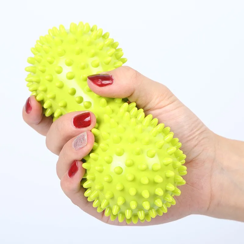 Peanut Massage Spiky Ball Training Grip Muscle Pain Stress Foot Massager Relaxation Roller Myofascial Ball Plantar Fasc Yoga