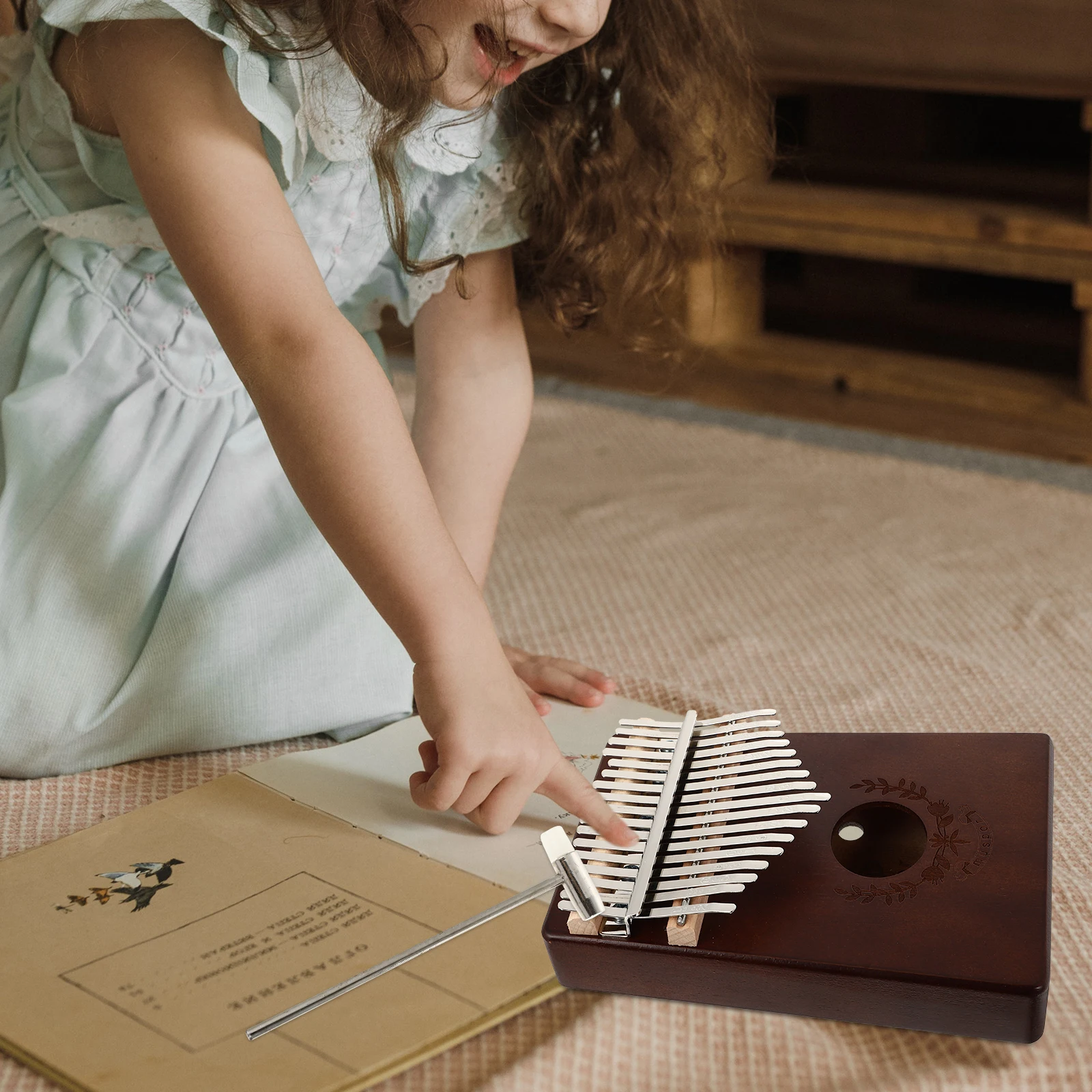 

Kalimba Thumb Pianos Music Keyboard Portable Instrument for Kids Fortepian Carrying Baby Musical