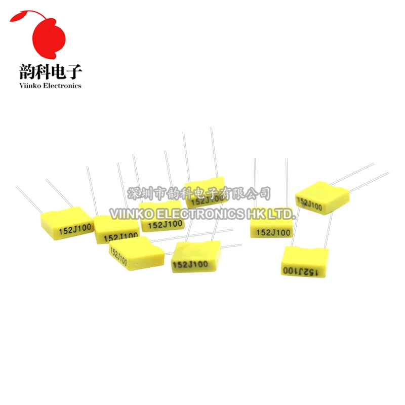 240Pcs Correction Capacitor Assorted Kit 24Values x 10Pcs 100V 102J-105J Polypropylene Safety Plastic Film Capacitors Set