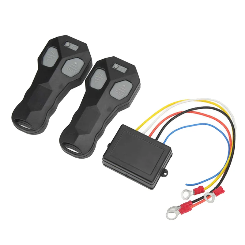 Wireless Winch Remote Control Kit Sealing Rubber Button Winch Controller for Car ATV Truck