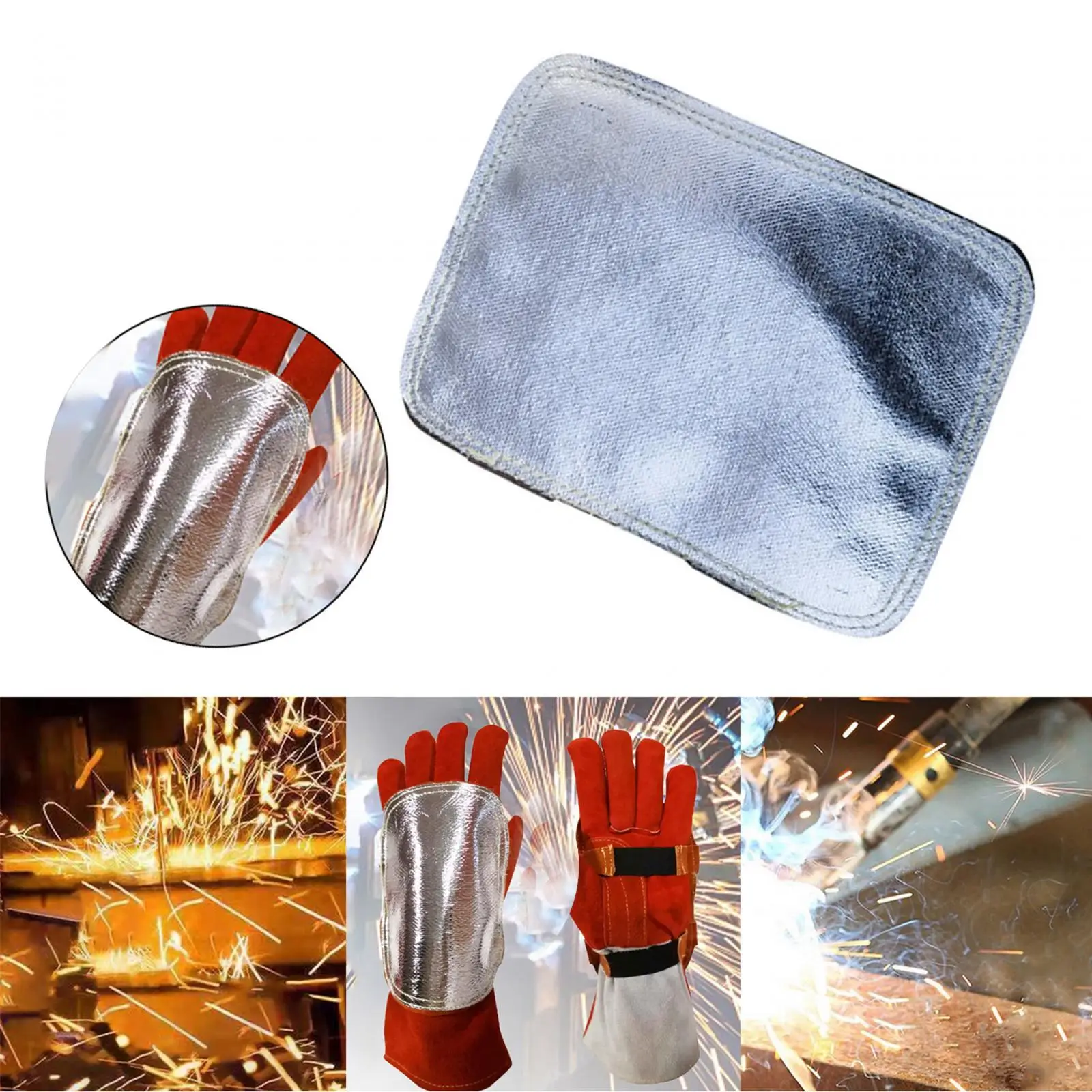 Fireproof Gloves Pad Welding Hand Pad for Cutting Welder Furnace Welding