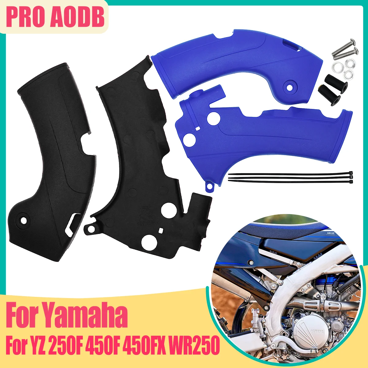 

Motorcycle Plastic Frame Protective Cover For YAMAHA 2019-2022 YZ450FX 2019-2022 YZ250F 2018-2022 YZ450F WR250 450 2019-2022