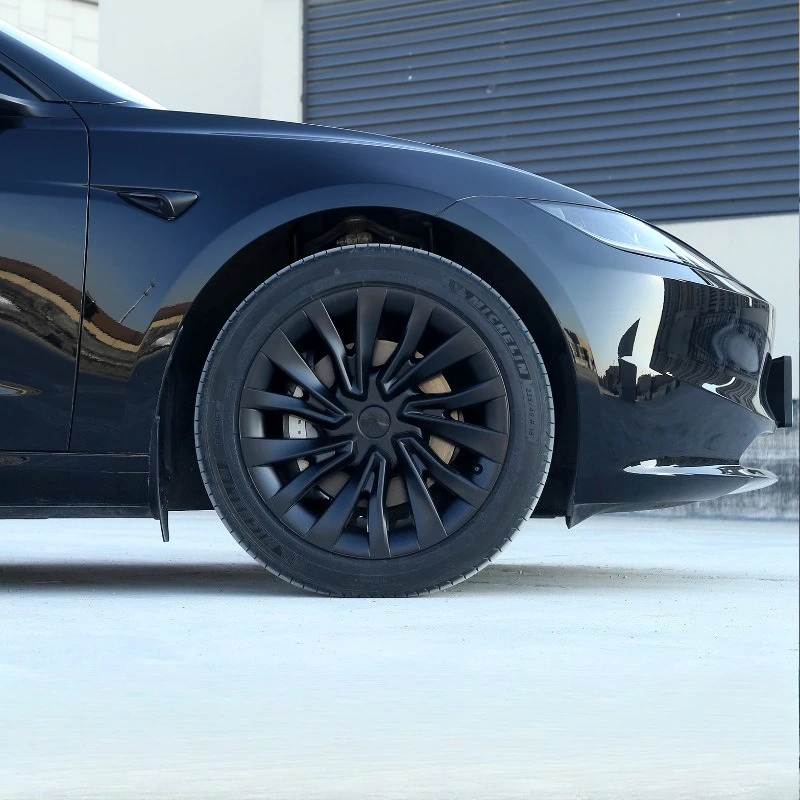 4 Stück 18 Zoll Radkappen für Tesla Model 3 Highland Version 2024 Performance Ersatz-Radkappen Vollfelgenabdeckung Zubehör