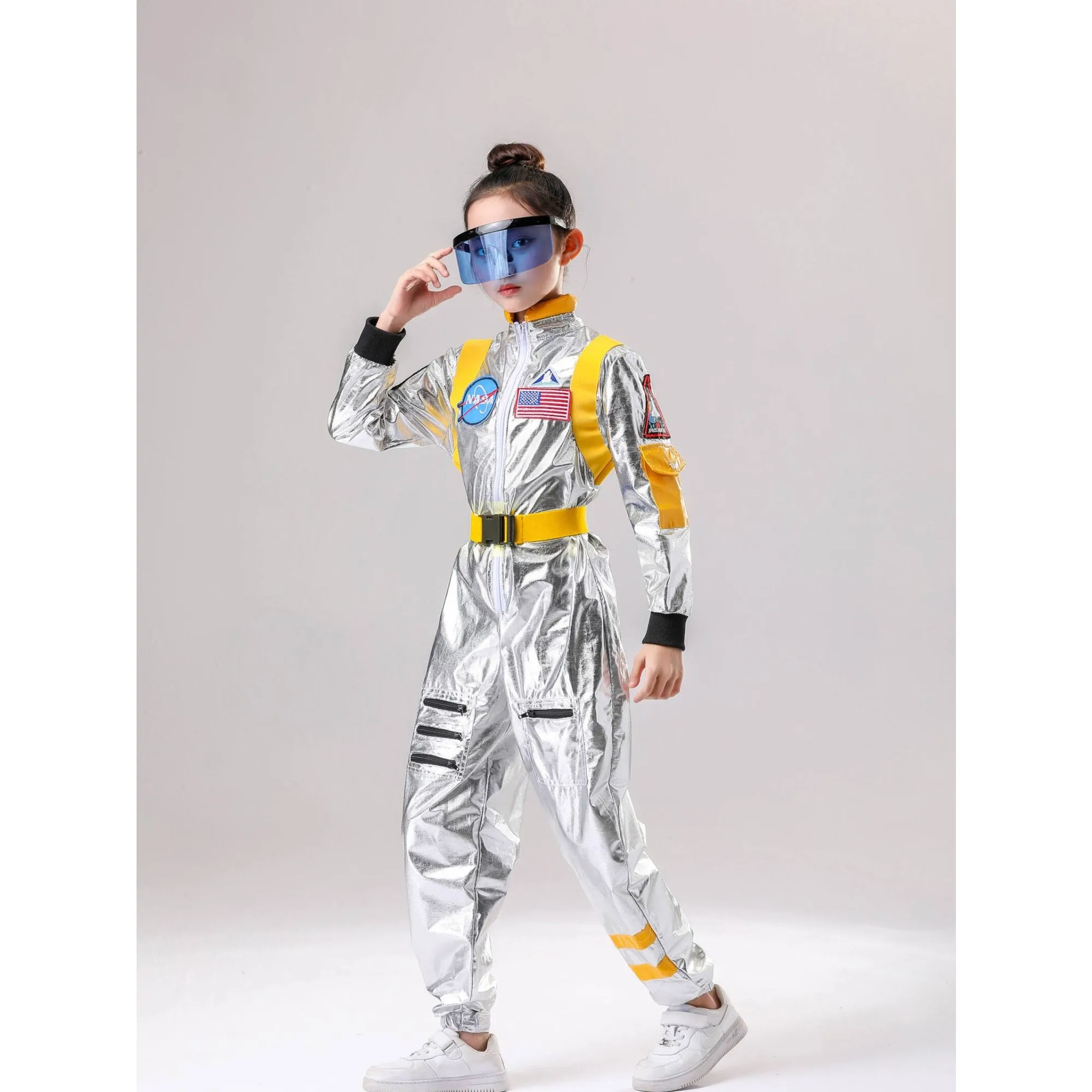 زي تنكري لرائد الفضاء للحفلات التنكرية وعروض الهالوين للبالغين والأطفال، ملابس للنوادي الليلية وللمنشئين الرغابيين في أن تكون... #5